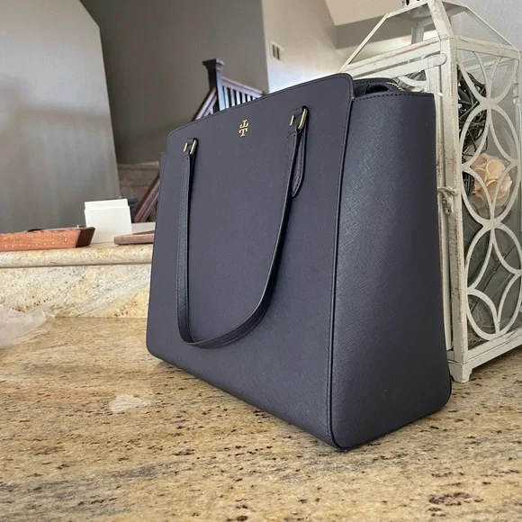 New💙 Tory Burch Emerson top zipper tote & matching wallet - Picture 9 of 12